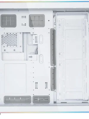 White Aluminum / Steel / Tempered GlassComputer Case