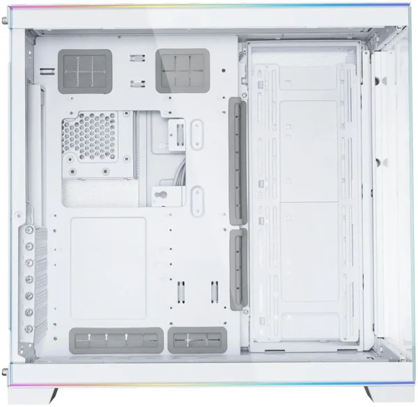 White Aluminum / Steel / Tempered GlassComputer Case