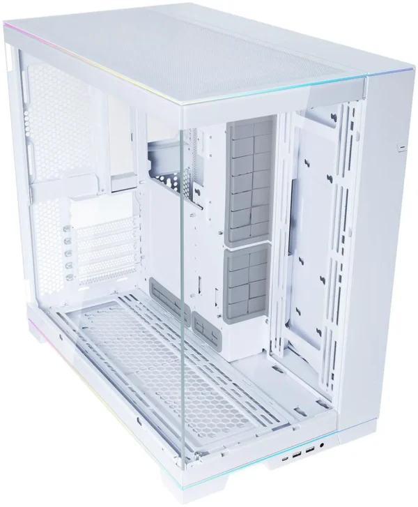 White Aluminum / Steel / Tempered GlassComputer Case - Image 10