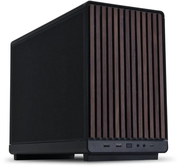 Black Wood front panel Computer Case