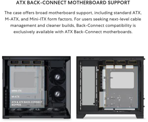 Mid-Tower Airflow Computer Case Black - Image 2